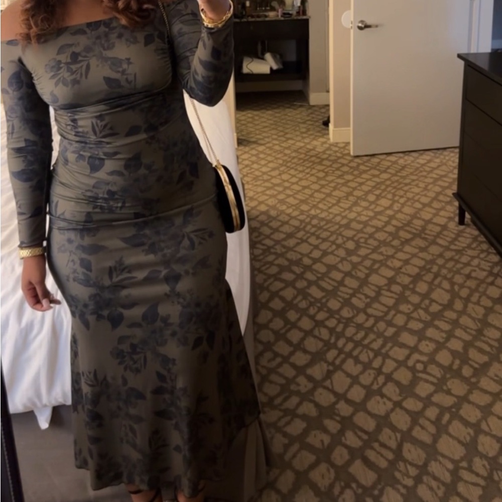 Floral Off-Shoulder Dress